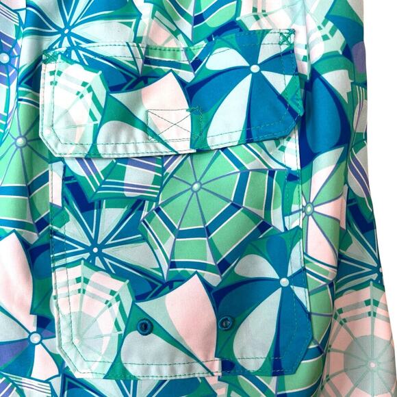 VINEYARD VINES 7" Printed Chappy Swim Trunks 17" Outseam Men's Size Large - Picture 3 of 14